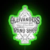 ollivanders rgb neon sign green