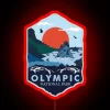 'neon olympic national park rgb lighting red design'