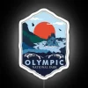 olympic national park rgb neon sign white background