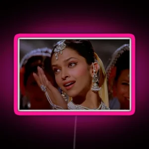 Om Shanti Om Deepika Padukone Vintage Bollywood Look RGB Neon Sign