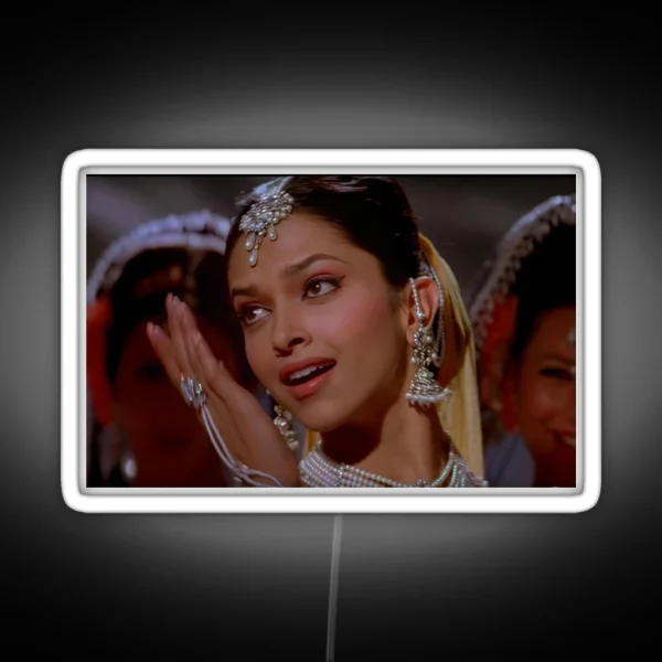 Om Shanti Om Deepika Padukone Vintage Bollywood Look RGB Neon Sign