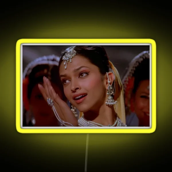Om Shanti Om Deepika Padukone Vintage Bollywood Look RGB Neon Sign