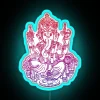 ombre indian ganesh elephant led rgb neon sign blue