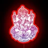 ombre indian ganesh elephant neon sign rgb led lighting decorative wall art