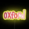 neon sign oberlin oxford ohio rgb neon light in yellow