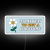 alt text: "Funny Gen Z meme neon bumper sign 'On My Way To Get A Lobotomy'