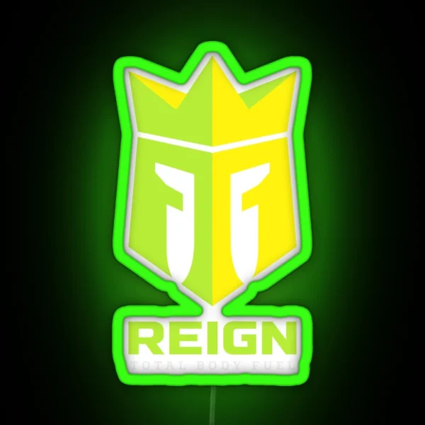 On Reign Total Body Fuel Ange RGB Neon Sign