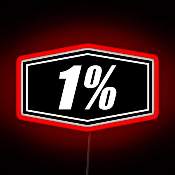 One Percent RGB Neon Sign