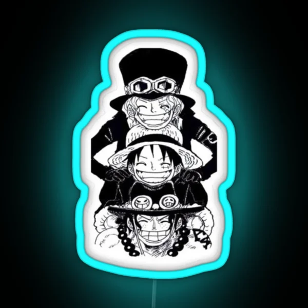 ONE PIECE Led MONKEY D LUFFY Led ACE Led SANJI Led RGB Neon Sign