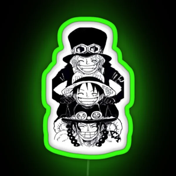 ONE PIECE Led MONKEY D LUFFY Led ACE Led SANJI Led RGB Neon Sign