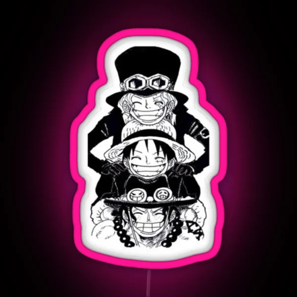 ONE PIECE Led MONKEY D LUFFY Led ACE Led SANJI Led RGB Neon Sign