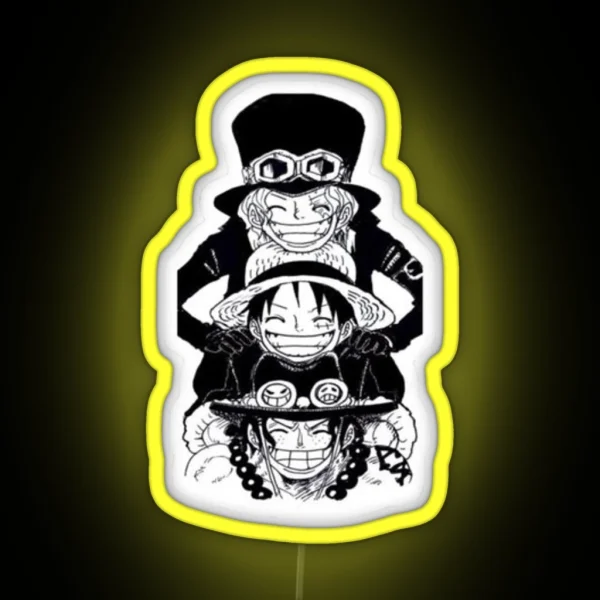 ONE PIECE Led MONKEY D LUFFY Led ACE Led SANJI Led RGB Neon Sign