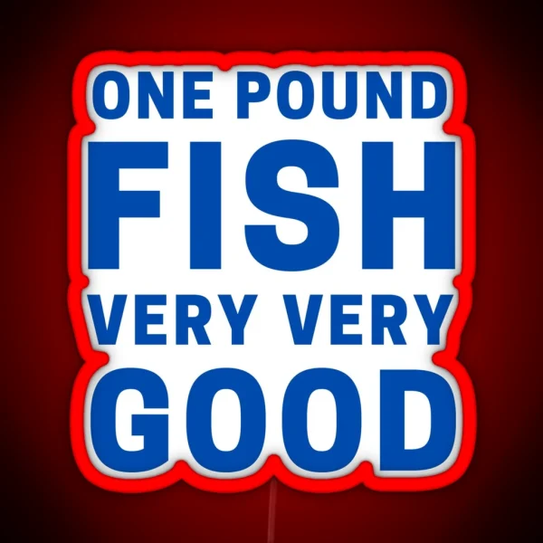 One Pound Fish RGB Neon Sign