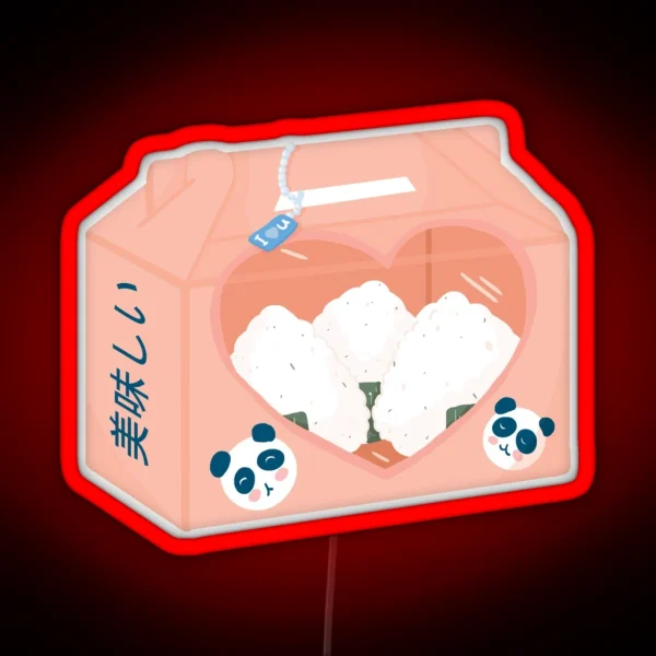 Onigiri Box RGB Neon Sign