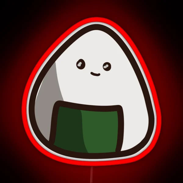 Onigiri Doodle Foods RGB Neon Sign