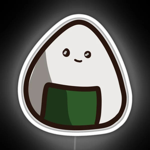 Onigiri Doodle Foods RGB Neon Sign