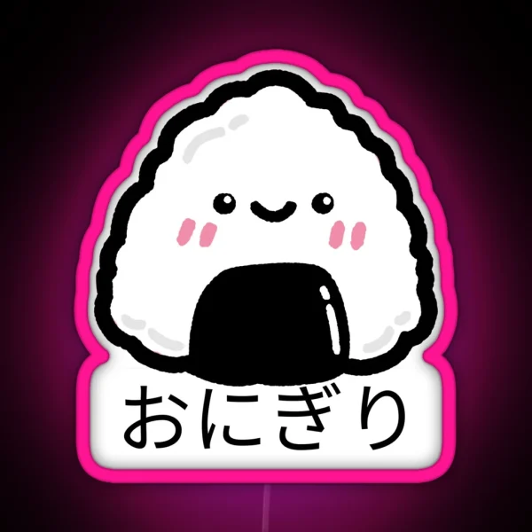Onigiri Riceball RGB Neon Sign
