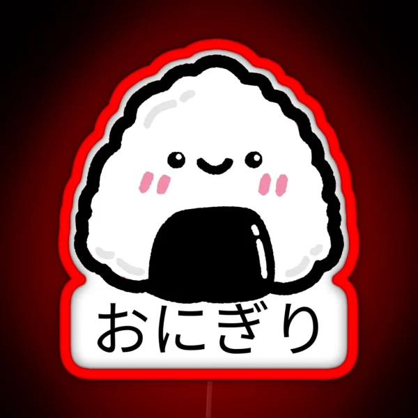Onigiri Riceball RGB Neon Sign