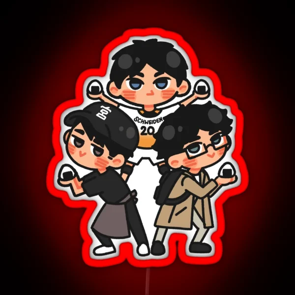 Onigiri Squad RGB Neon Sign