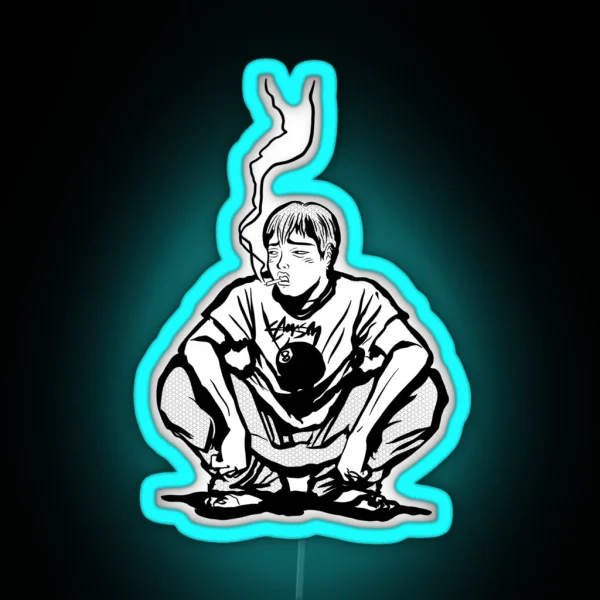 ONIZUKA GTO GREAT TEACHER ONIZUKA TUXEDO CIGARETTE RGB Neon Sign