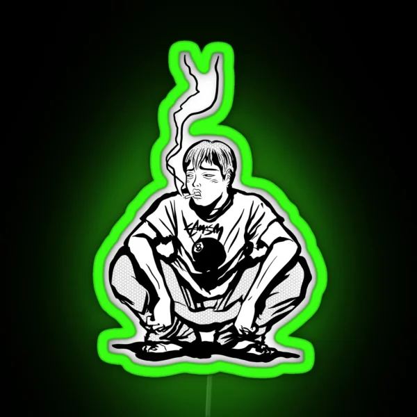 ONIZUKA GTO GREAT TEACHER ONIZUKA TUXEDO CIGARETTE RGB Neon Sign