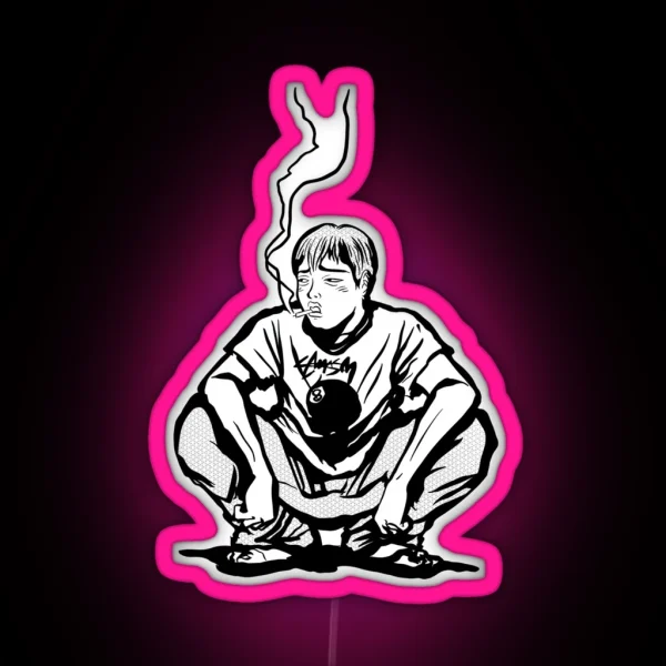 ONIZUKA GTO GREAT TEACHER ONIZUKA TUXEDO CIGARETTE RGB Neon Sign