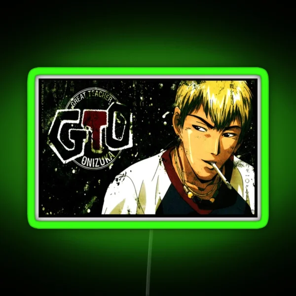 ONIZUKA THE GREAT PROFESSOR GTO RGB Neon Sign