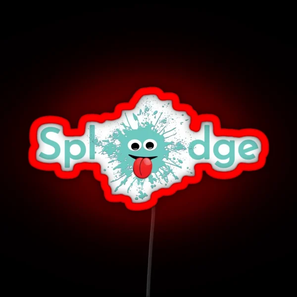 Onomatopoeia Splodge Design Sounds Like It S RGB Neon Sign