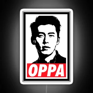 Oppa Hyun Bin RGB Neon Sign