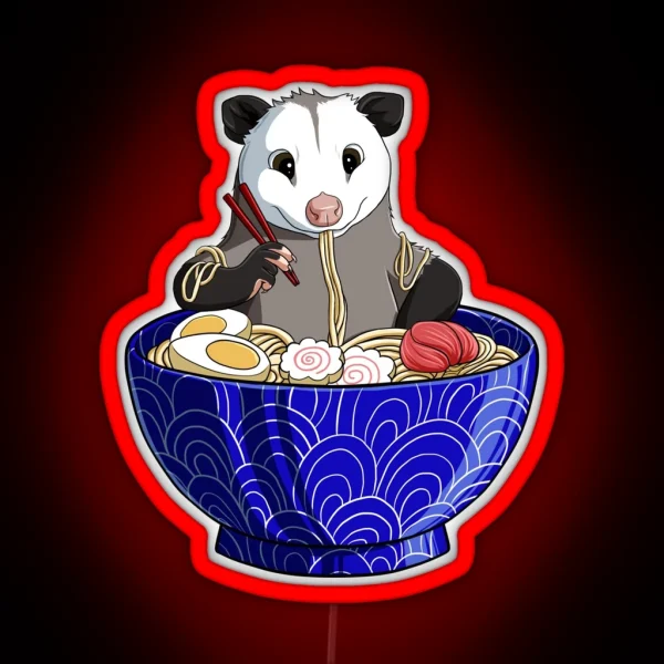 Opposum Ramen RGB Neon Sign