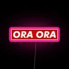 rgb neon sign orao ra pink