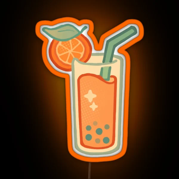 Orange Smoothie RGB Neon Sign
