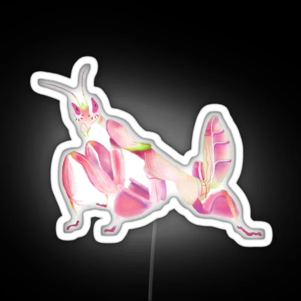 Orchid Mantis RGB Neon Sign