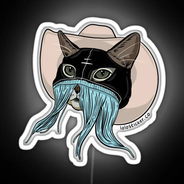 Orville Peck Kitty Cowboy Led Decal Design RGB Neon Sign