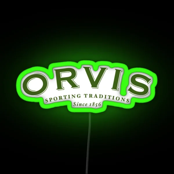 Orvis Fishing Logo RGB Neon Sign
