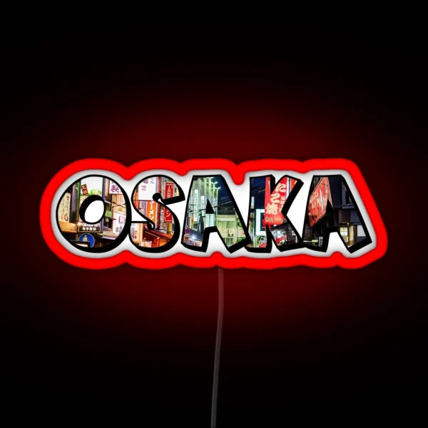 Osaka Japan RGB Neon Sign