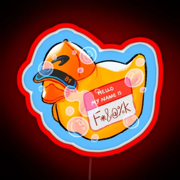 Oscar Piastri Duck RGB Neon Sign