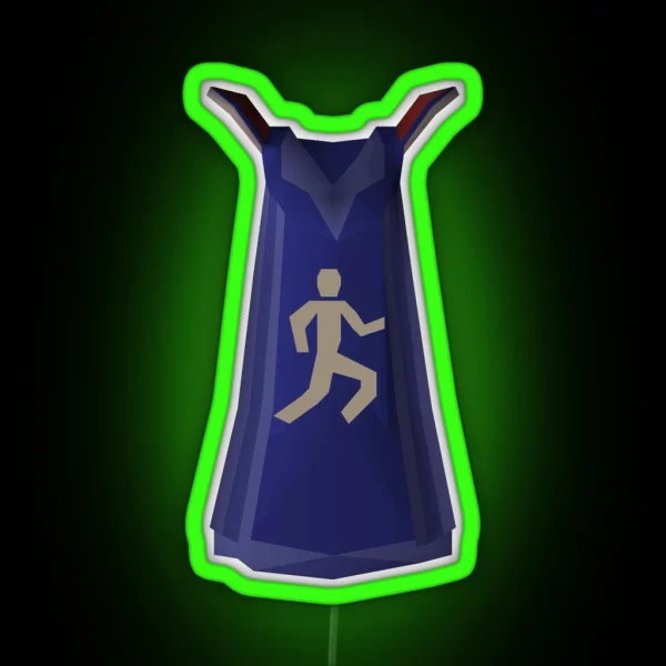 OSRS Runescape Agility Cape RGB Neon Sign