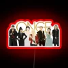 ouat characters neon rgb sign vibrant red