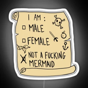 Our Flag Means Death Not A Fucking Mermaid RGB Neon Sign