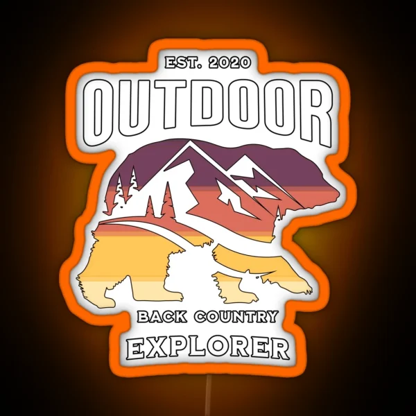 Outdoor Explorer RGB Neon Sign