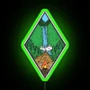 outdoor rgb neon sign green