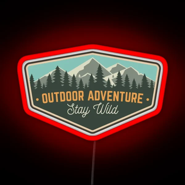 Outdoors Adventure RGB Neon Sign