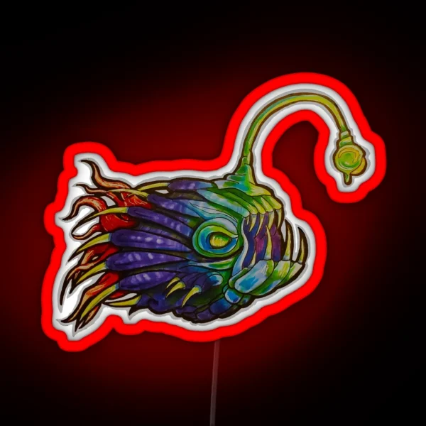 Outer Wilds Alien Anglerfish RGB Neon Sign