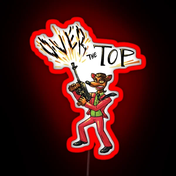 Over The Top RGB Neon Sign