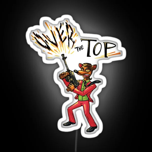 Over The Top RGB Neon Sign