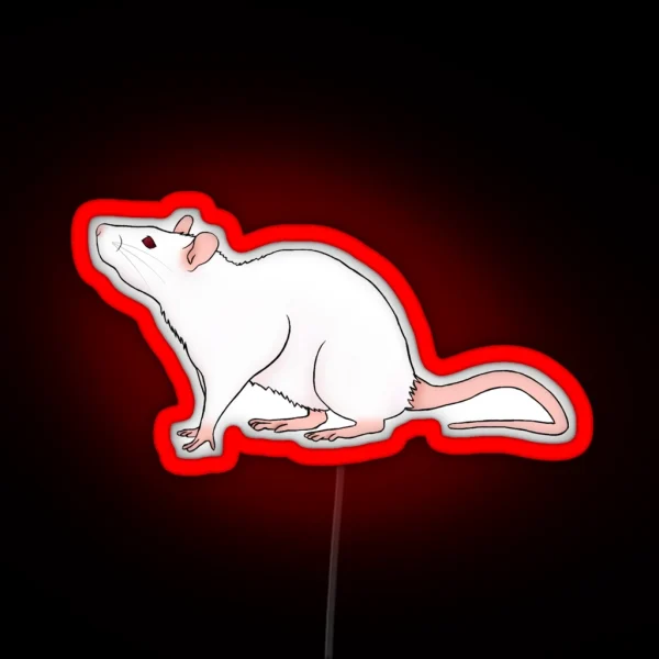 P E W Fancy Rat Led RGB Neon Sign