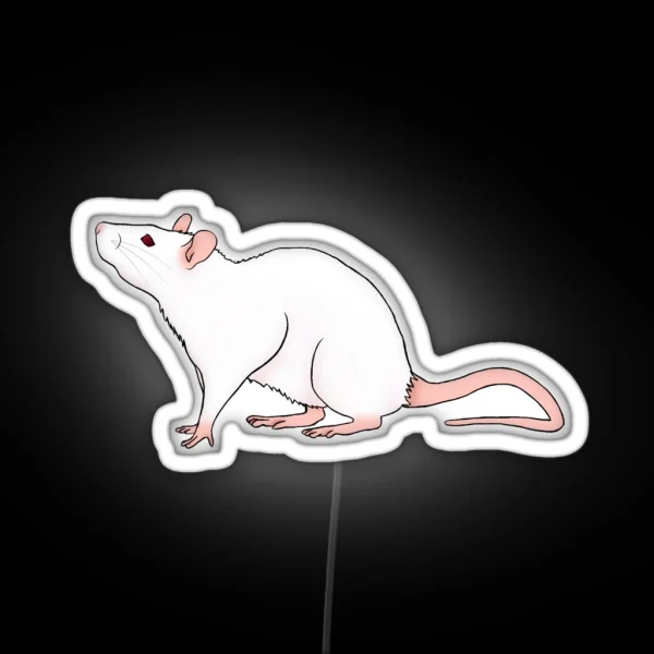 P E W Fancy Rat Led RGB Neon Sign
