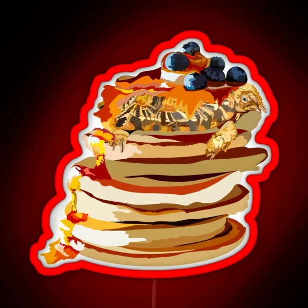 P Is For Pancake Tortoise RGB Neon Sign
