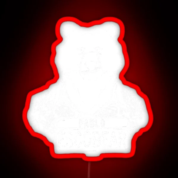 Pablo Escobear RGB Neon Sign